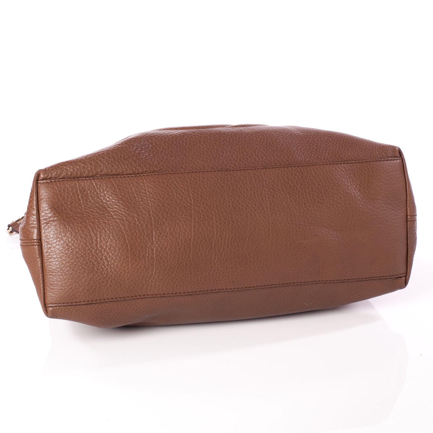 Pebbled Calfskin Medium Soho Chain Shoulder Bag Dusty Blush