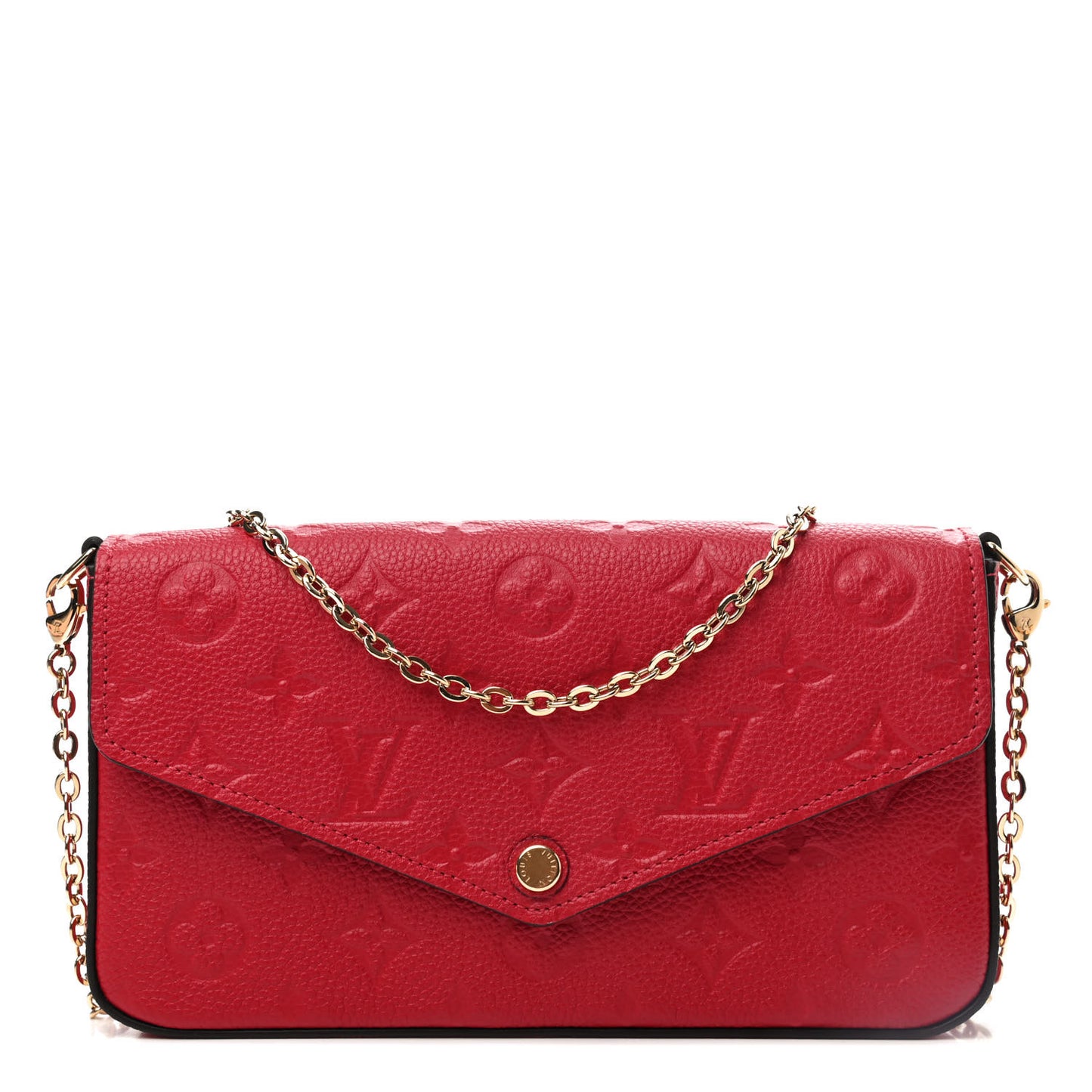 Empreinte Pochette Felicie Chain Wallet Scarlet