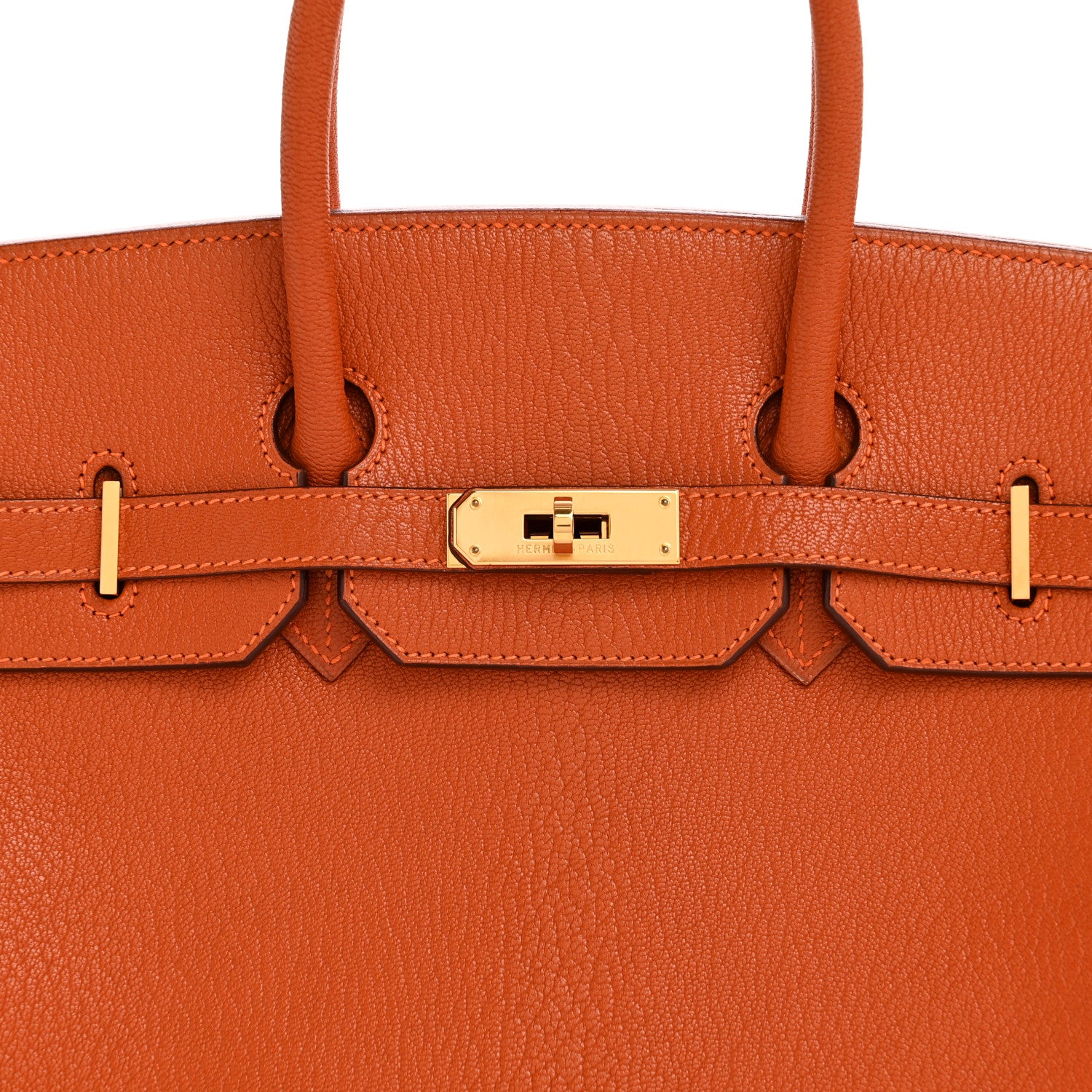 Hermes Chevre de Coromandel Birkin 35 Potiron 8 of 15