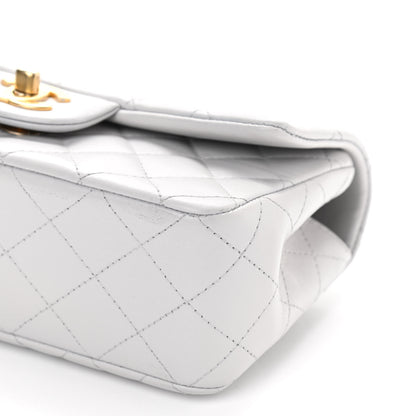 Chanel Lambskin Quilted Mini Top Handle Rectangular Flap Grey 9 of 9