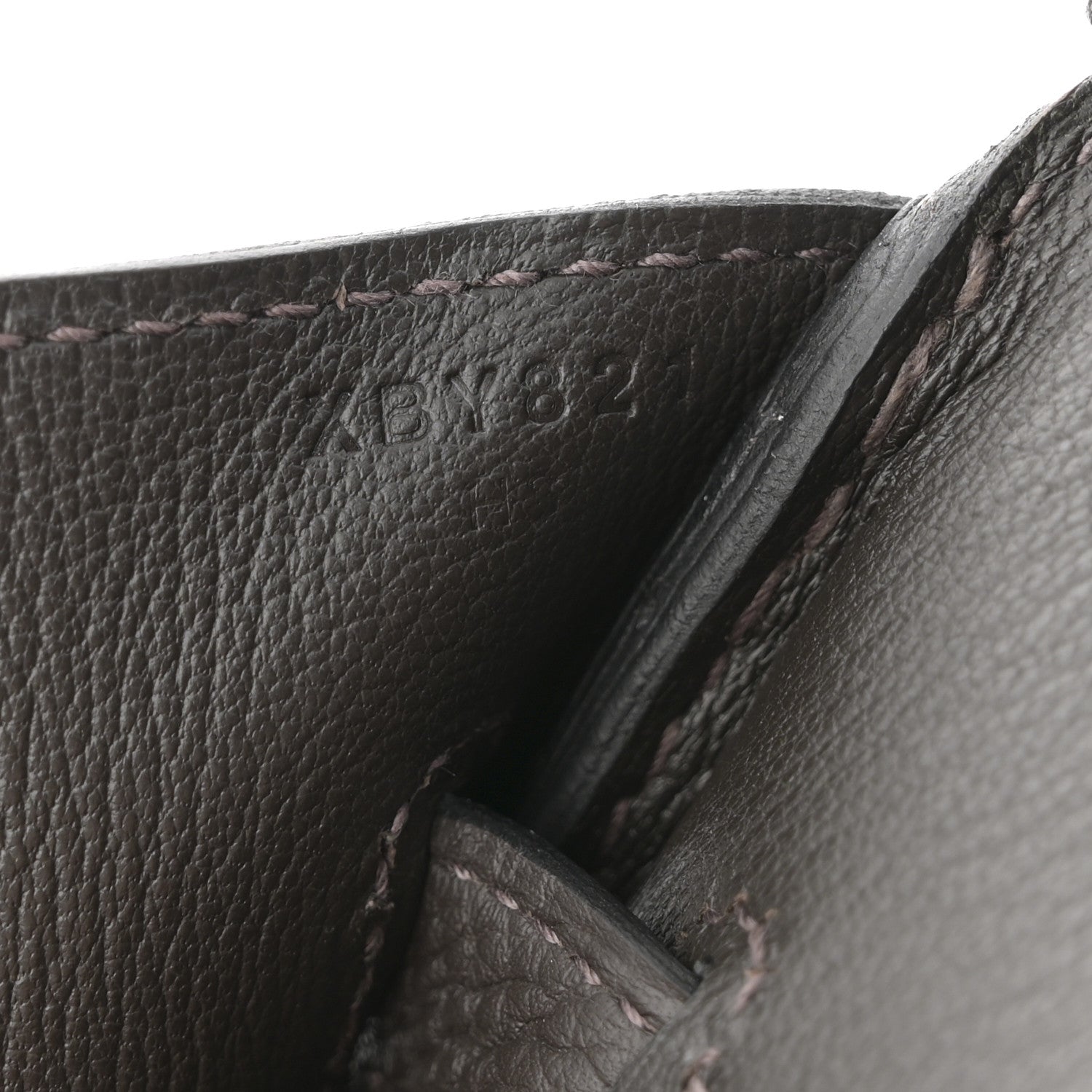Hermes Togo Birkin 35 Macassar 7 of 10