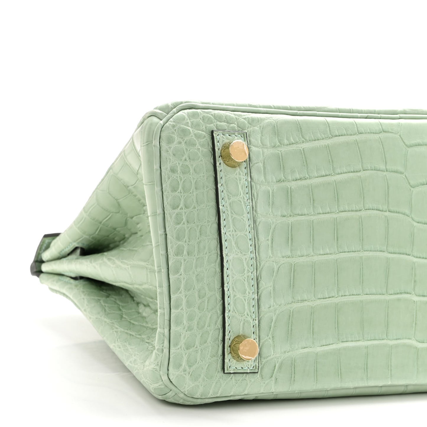 Matte Alligator Birkin 25 Vert D'eau