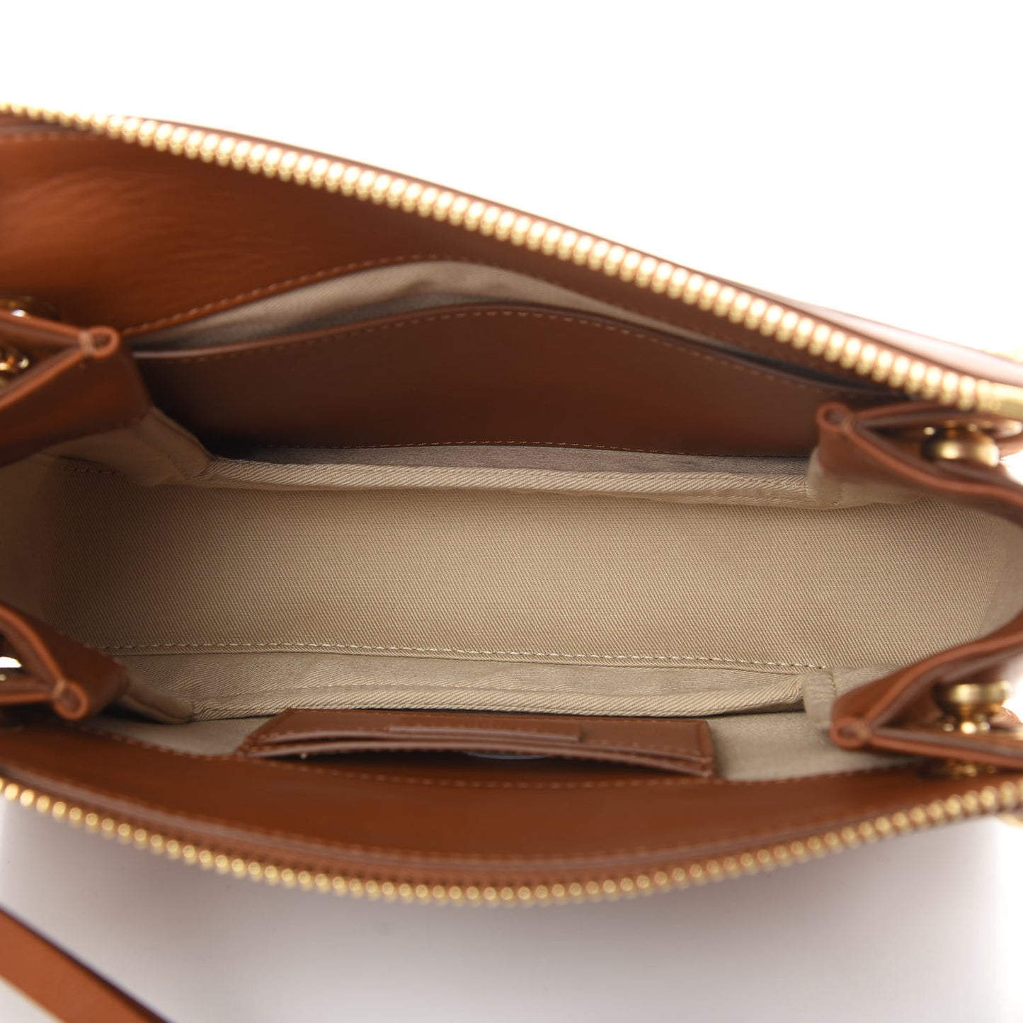 Calfskin Suede Small Roy Bag Caramel