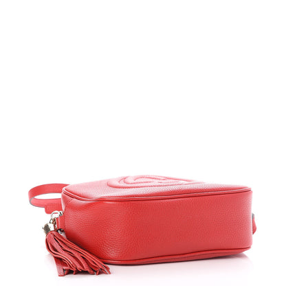 Gucci Pebbled Calfskin Small Soho Disco Bag Tabasco Red 4 of 7