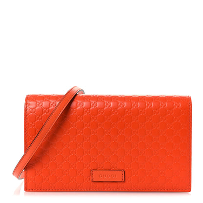 Gucci Soft Microguccissima Crossbody Wallet Sun Orange 1 of 10