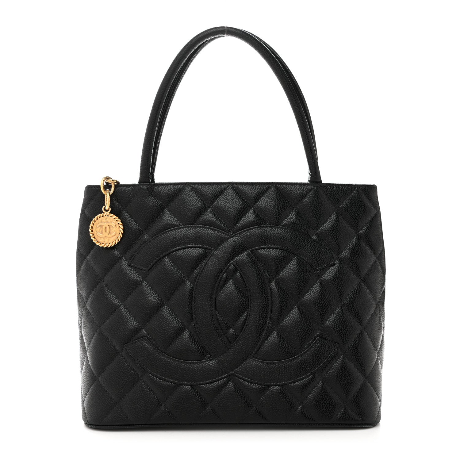 Chanel Caviar Quilted Medallion Tote Black 1 of 16