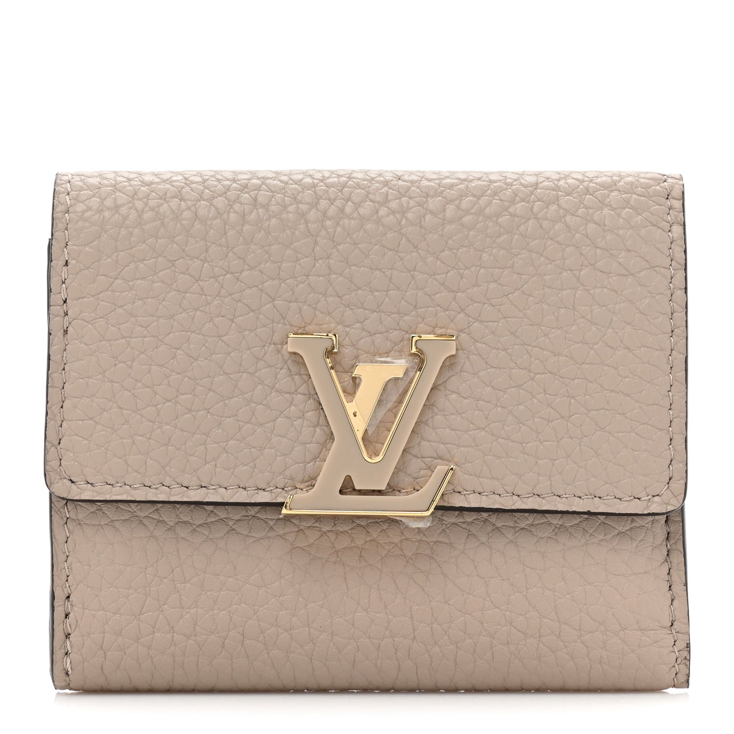 Taurillon Capucines XS Wallet Galet