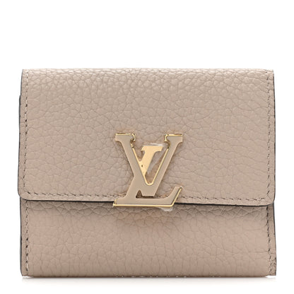Louis Vuitton Taurillon Capucines XS Wallet Galet 1 of 9
