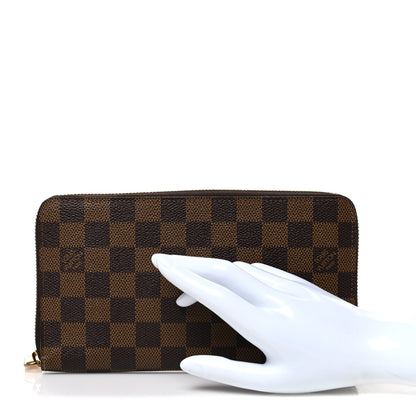 Louis Vuitton Damier Ebene Zippy Organizer Wallet 2 of 8