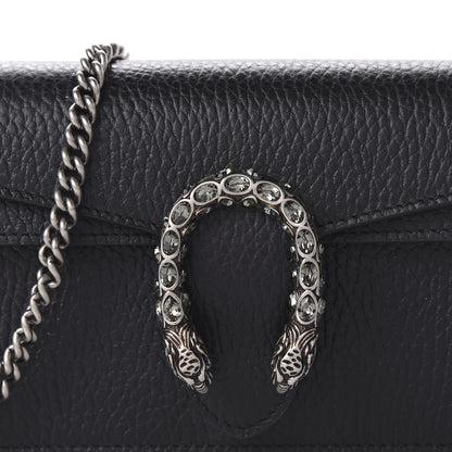 Gucci Calfskin Super Mini Dionysus Shoulder Bag Black 9 of 10