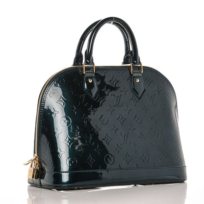 Louis Vuitton Vernis Alma PM Blue Nuit 3 of 9