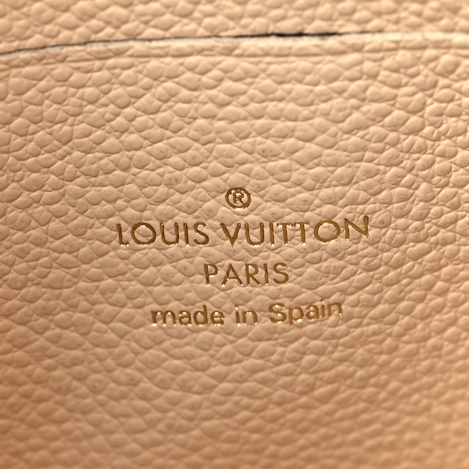 Louis Vuitton Empreinte Monogram Giant Double Zip Pochette Creme Bois De Rose 6 of 8