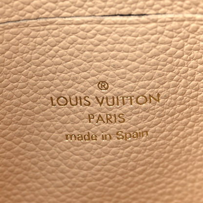 Louis Vuitton Empreinte Monogram Giant Double Zip Pochette Creme Bois De Rose 6 of 8