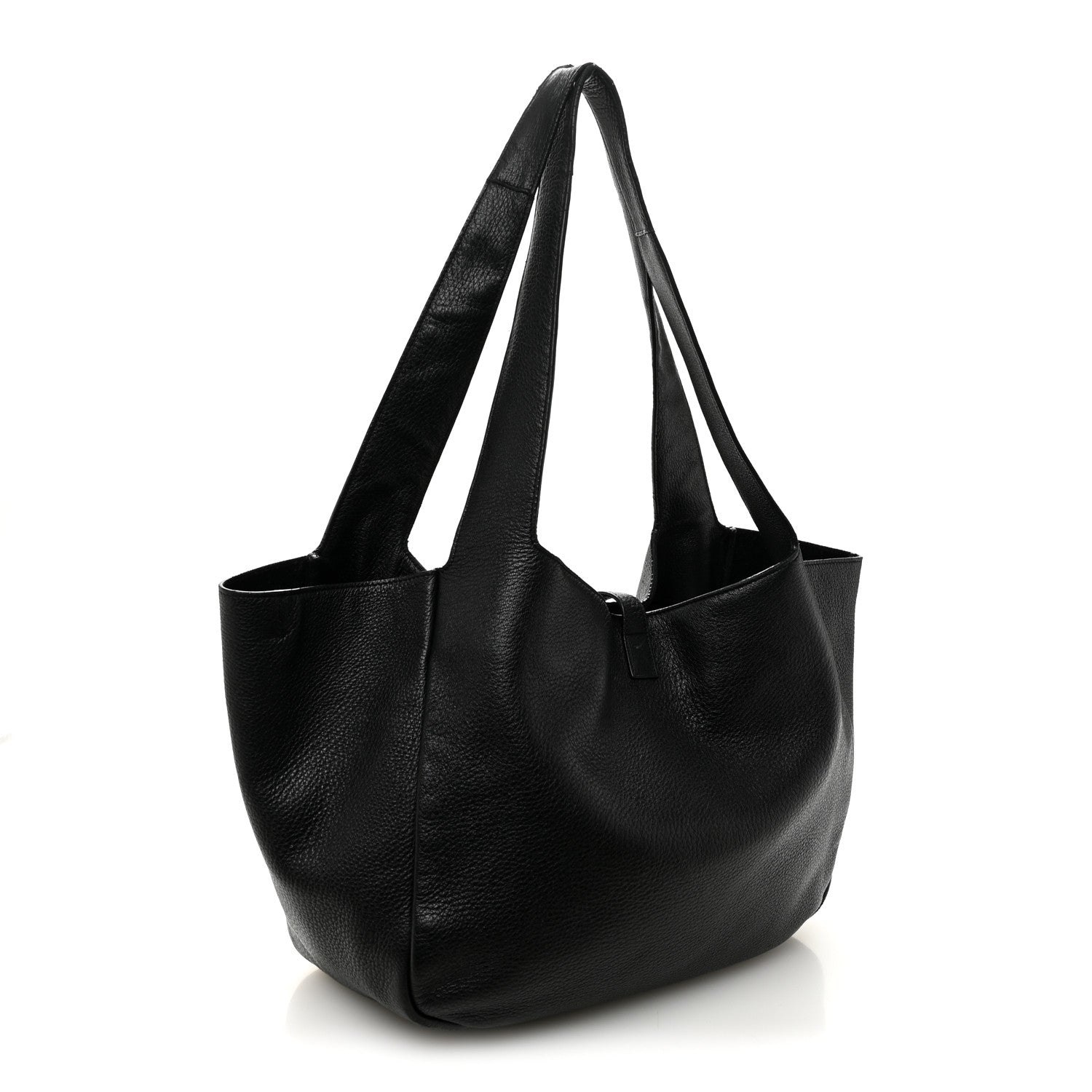 Saint Laurent Grained Deerskin Bea Tote Black 3 of 10