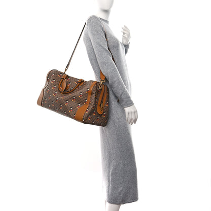 Gucci X DISNEY Mini Vintage GG Supreme Monogram Mickey Mouse Medium Carry-On Duffle Bag Beige Vintage Sun Oil 2 of 10