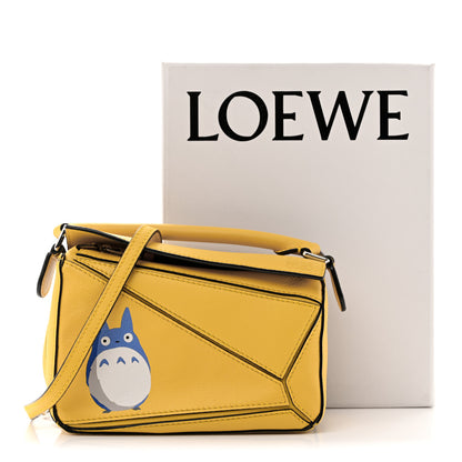 Loewe X SPIRITED AWAY Calfskin Totoro Mini Puzzle Bag Yellow 11 of 11