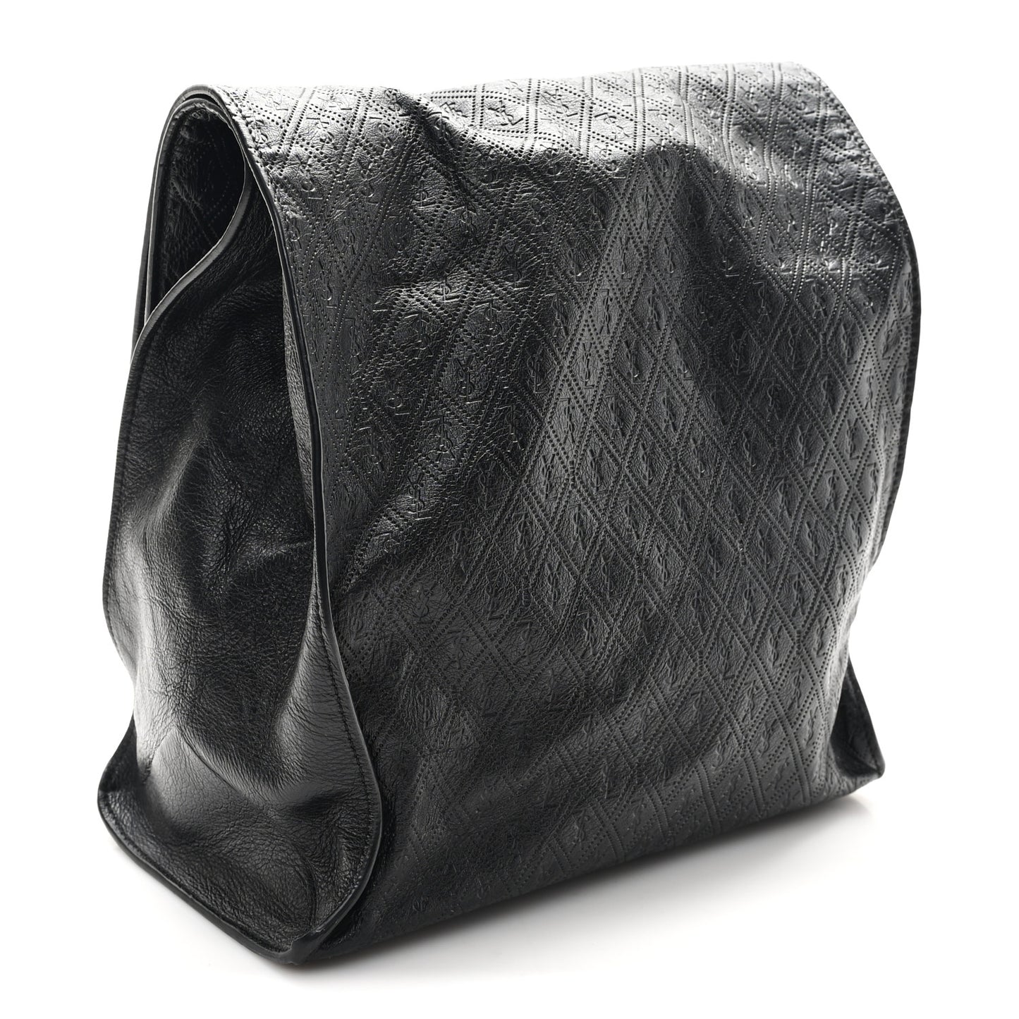 Calfskin Monogram Deli Paper Bag Vintage Black