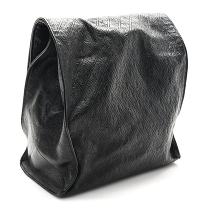 Saint Laurent Calfskin Monogram Deli Paper Bag Vintage Black 3 of 8