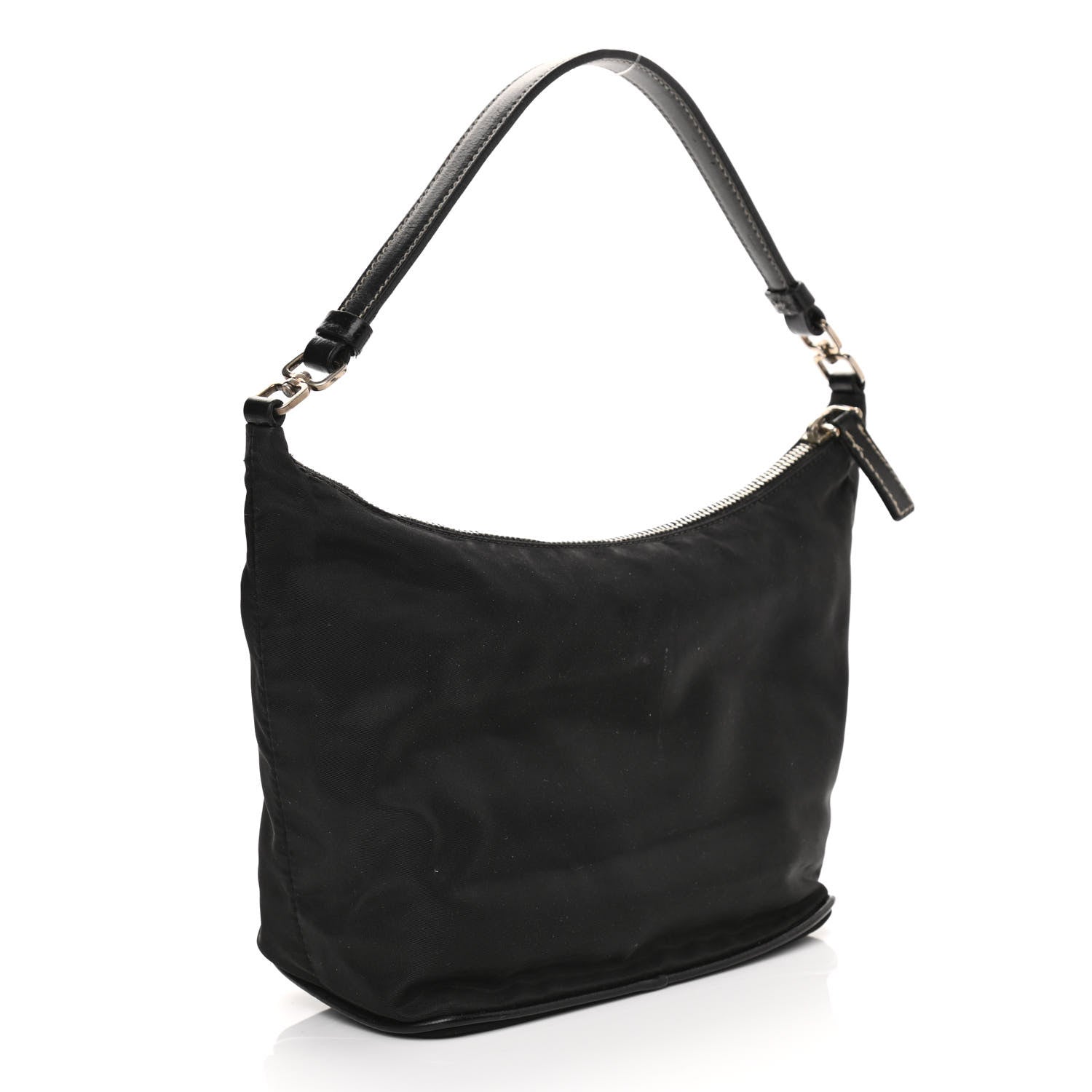 Prada Tessuto Nylon Shoulder Bag Black 3 of 11