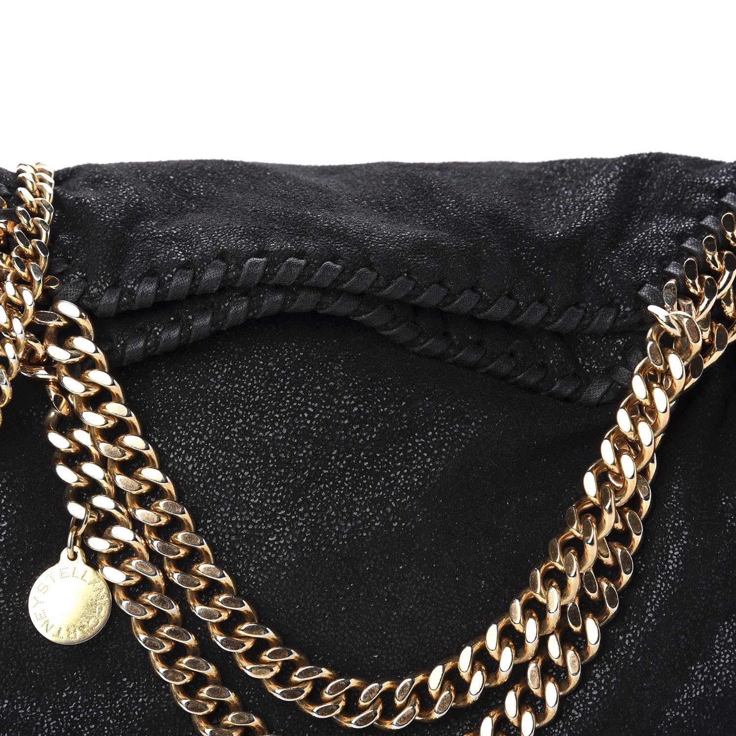 Stella McCartney Shaggy Deer Mini Falabella Fold Over Tote Black 11 of 11