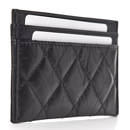 Chanel Aged Calfskin Quilted Reissue Card Holder So Black 3 of 9