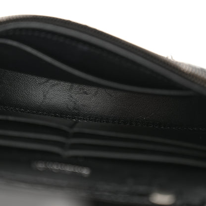 Balenciaga Shiny Calfskin Monochrome Crocodile Embossed Hourglass Chain Bag Black 11 of 13