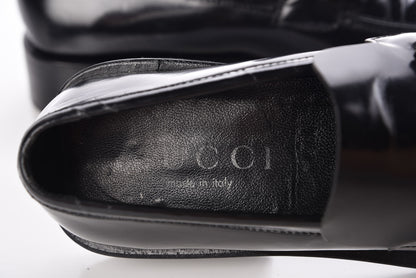 Gucci Calfskin Mens Horsebit Loafers 7.5 Black 8 of 14