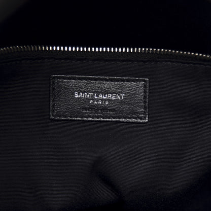 Saint Laurent Lambskin Quilted Medium Loulou Puffer Monogram Chain Satchel Concrete 9 of 13