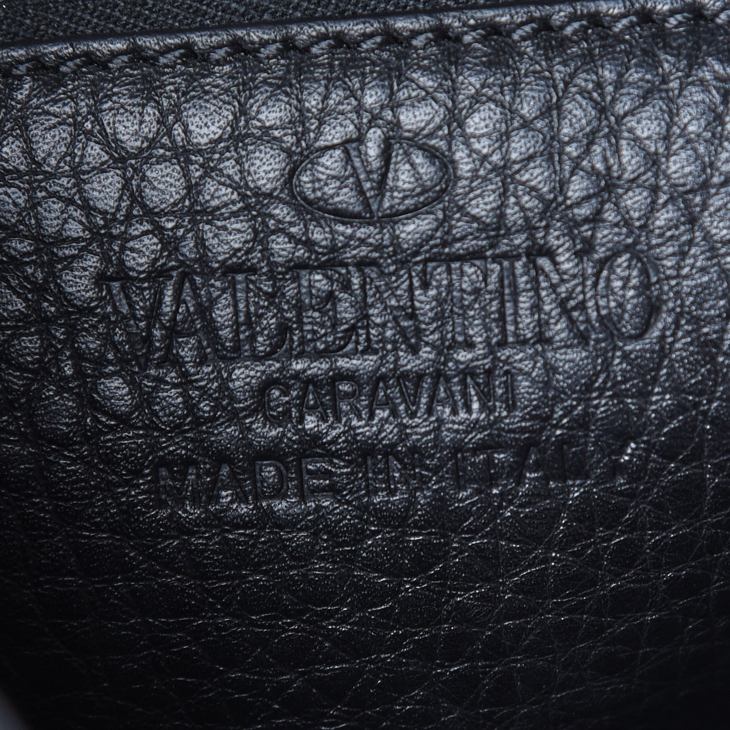 Valentino Garavani Pebbled Calfskin Mini Rockstud Flip-Lock Messenger Bag Black 8 of 8