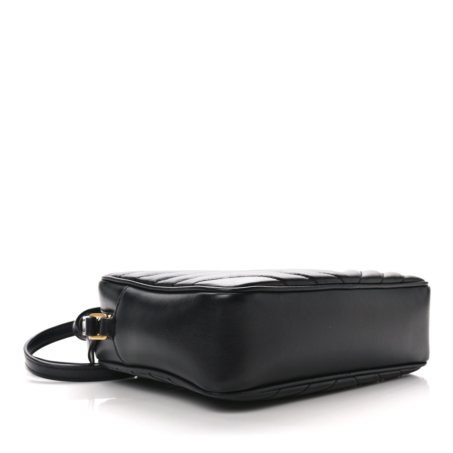 Saint Laurent SAINT LAURENT Calfskin Matelasse Monogram Lou Camera Bag Black 4 of 9