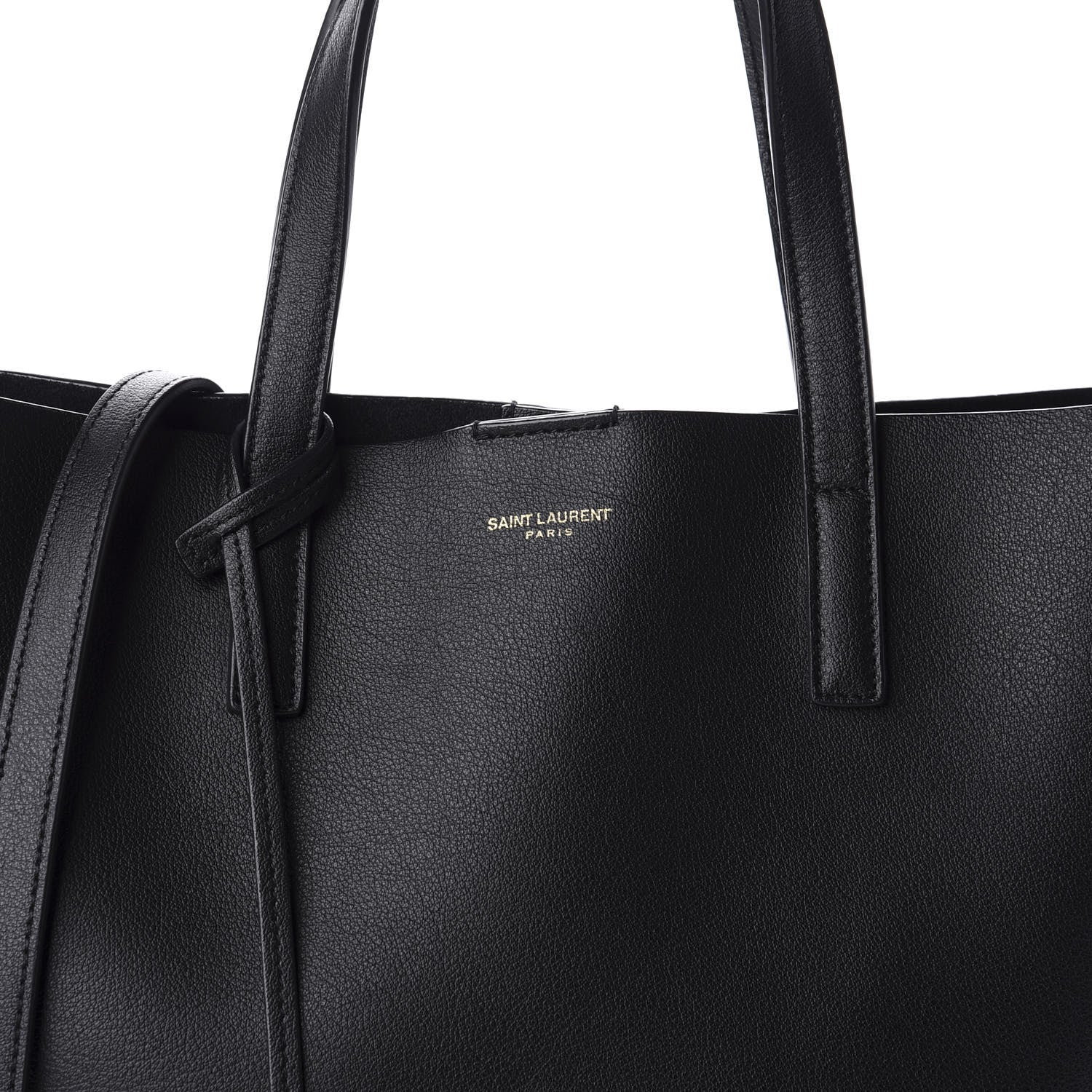 Saint Laurent Calfskin Toy Shopping Tote Black 11 of 12