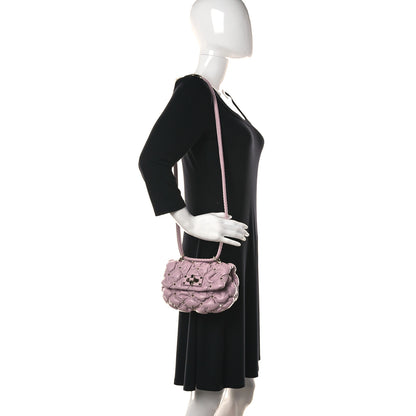 Valentino Garavani Nappa Small Spikeme Shoulder Bag Water Lillac 2 of 9