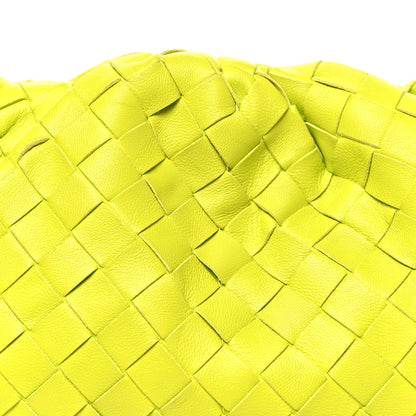 Bottega Veneta Nappa Maxi Intrecciato Teen Pouch Acid Kiwi 8 of 10