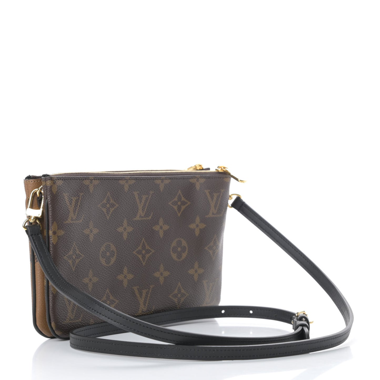 Reverse Monogram Giant Double Zip Pochette