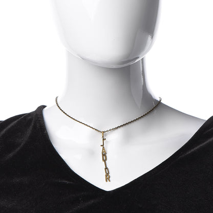 Christian Dior Metal J’Adior Long Necklace Aged Gold 2 of 8