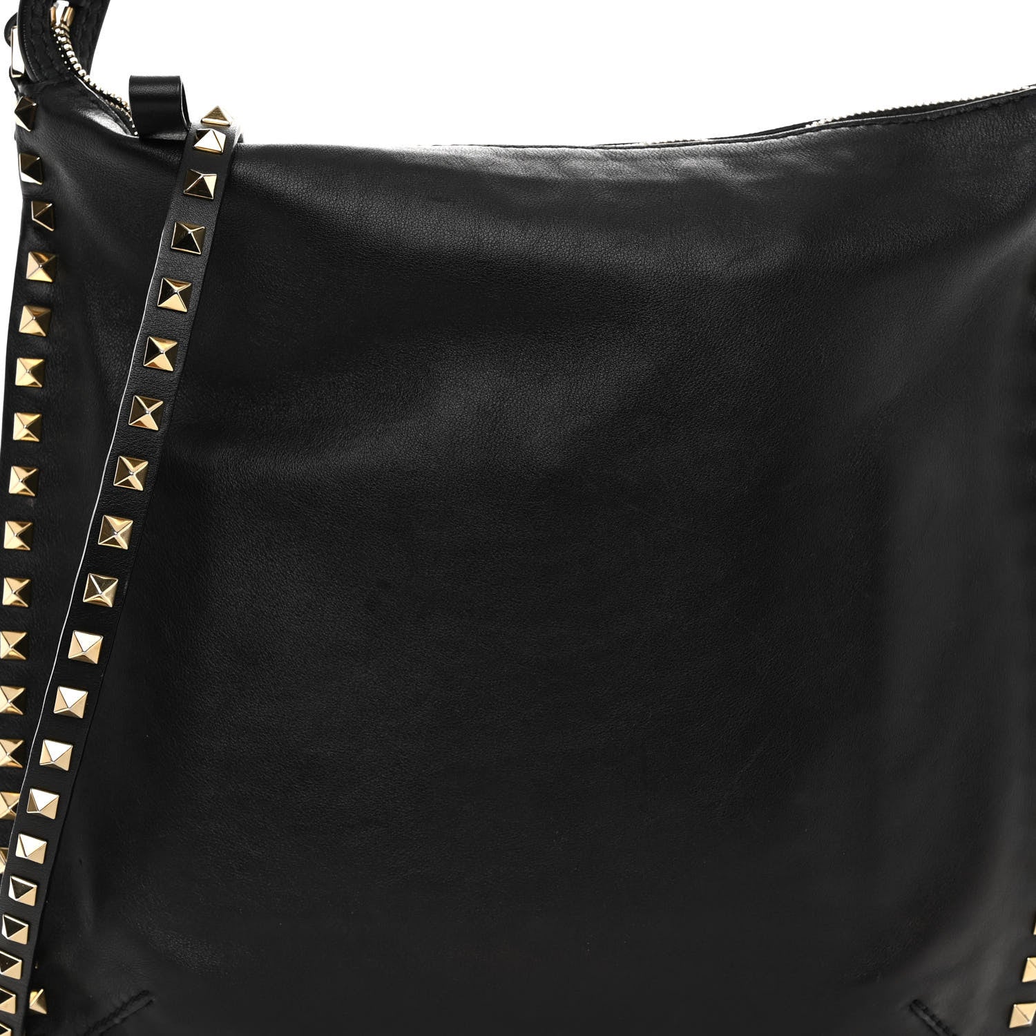 Valentino Garavani Vitello Small Rockstud Hobo Black 7 of 10
