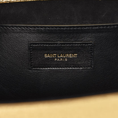 Saint Laurent Metallic Calfskin Monogram Cassandre Clutch Gold 6 of 11