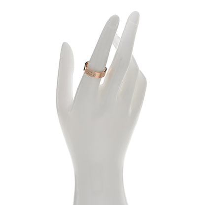 Hermes 18K Rose Gold Diamond PM H D'Ancre Ring 56 7.5 2 of 5