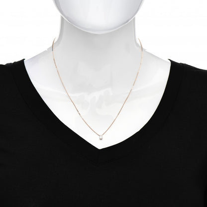 Anita Ko 18K Rose Gold Diamond Pear Pendant Necklace 2 of 5
