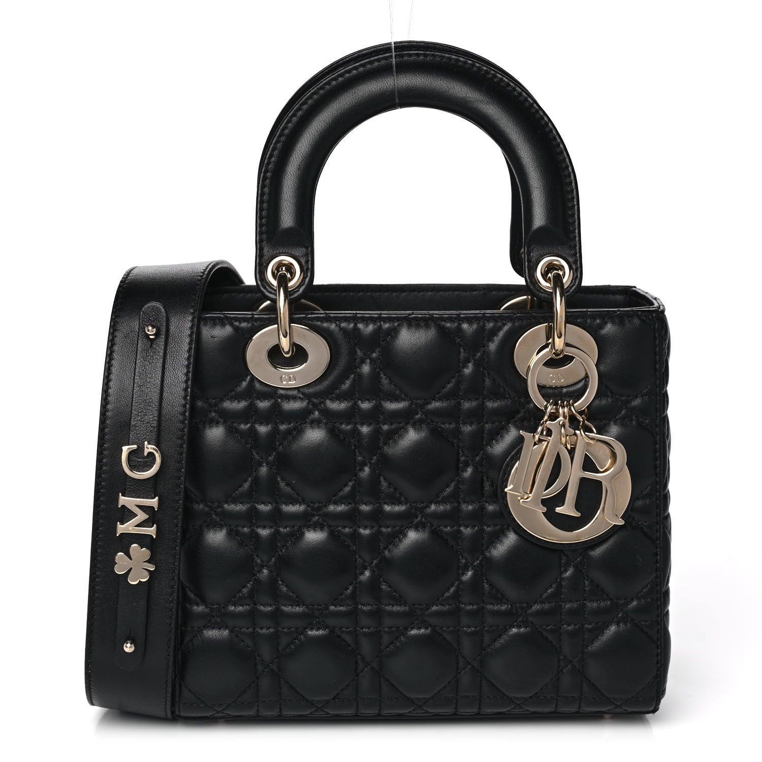 Christian Dior Lambskin Cannage Small My ABCDior Lady Dior Black 1 of 16
