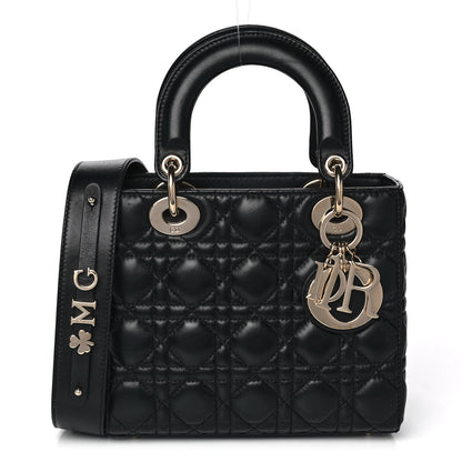 Christian Dior Lambskin Cannage Small My ABCDior Lady Dior Black 1 of 16