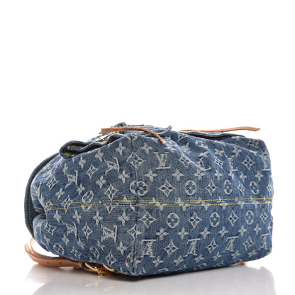 Louis Vuitton Denim Sac a Dos Backpack GM Blue 4 of 7