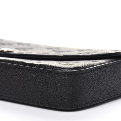 Louis Vuitton Empreinte Pochette Felicie Chain Wallet Black 9 of 11