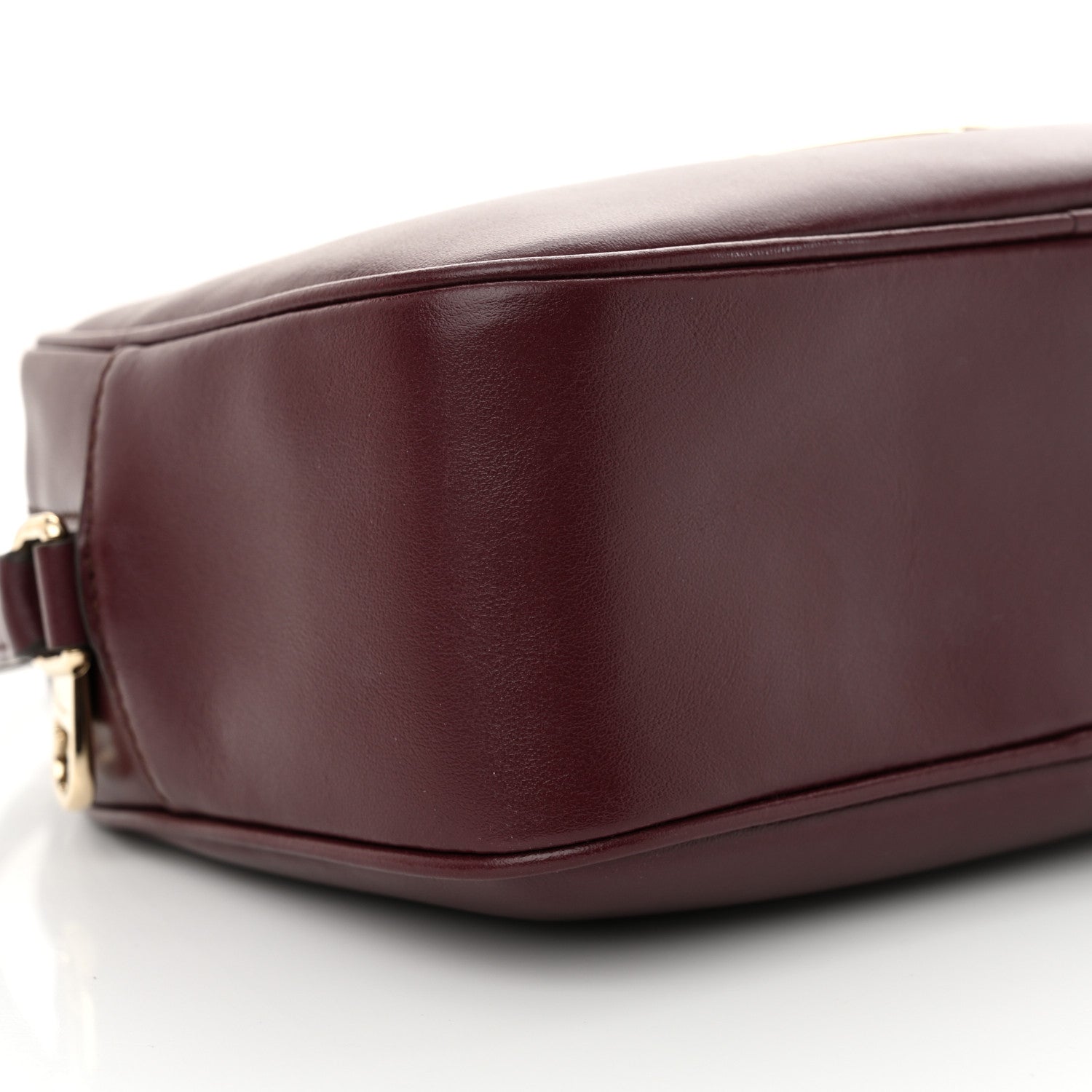 Salvatore Ferragamo Calfskin Vela Camera Crossbody Bag Burgundy 8 of 9