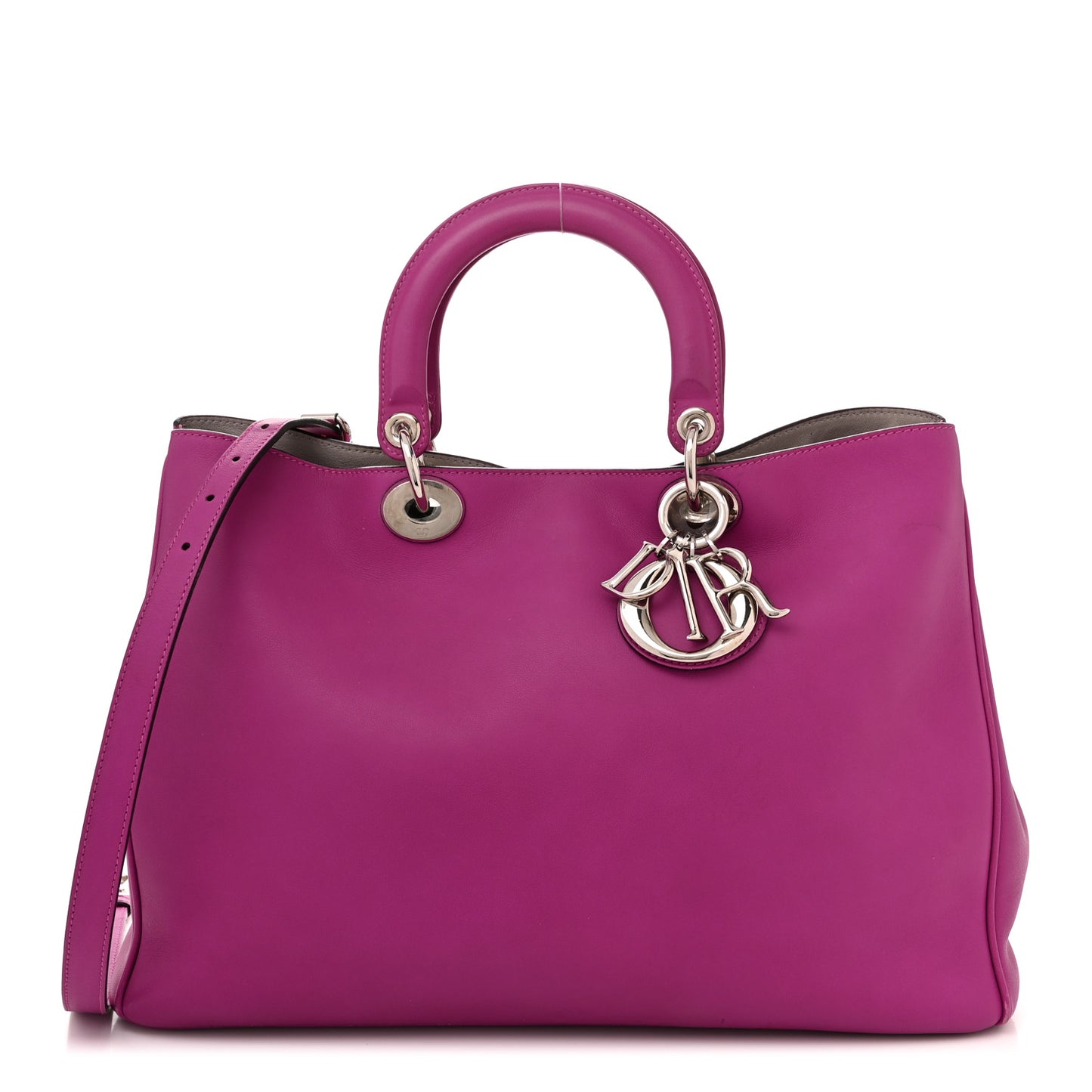 Calfskin Medium Diorissimo Bag Rose Sorbet