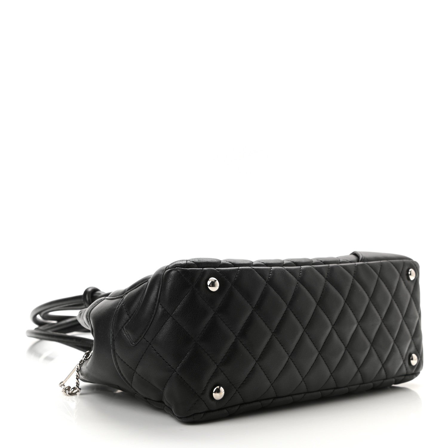 Chanel Calfskin Quilted Large Cambon Bowler Black 4 of 10