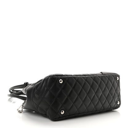 Chanel Calfskin Quilted Large Cambon Bowler Black 4 of 10