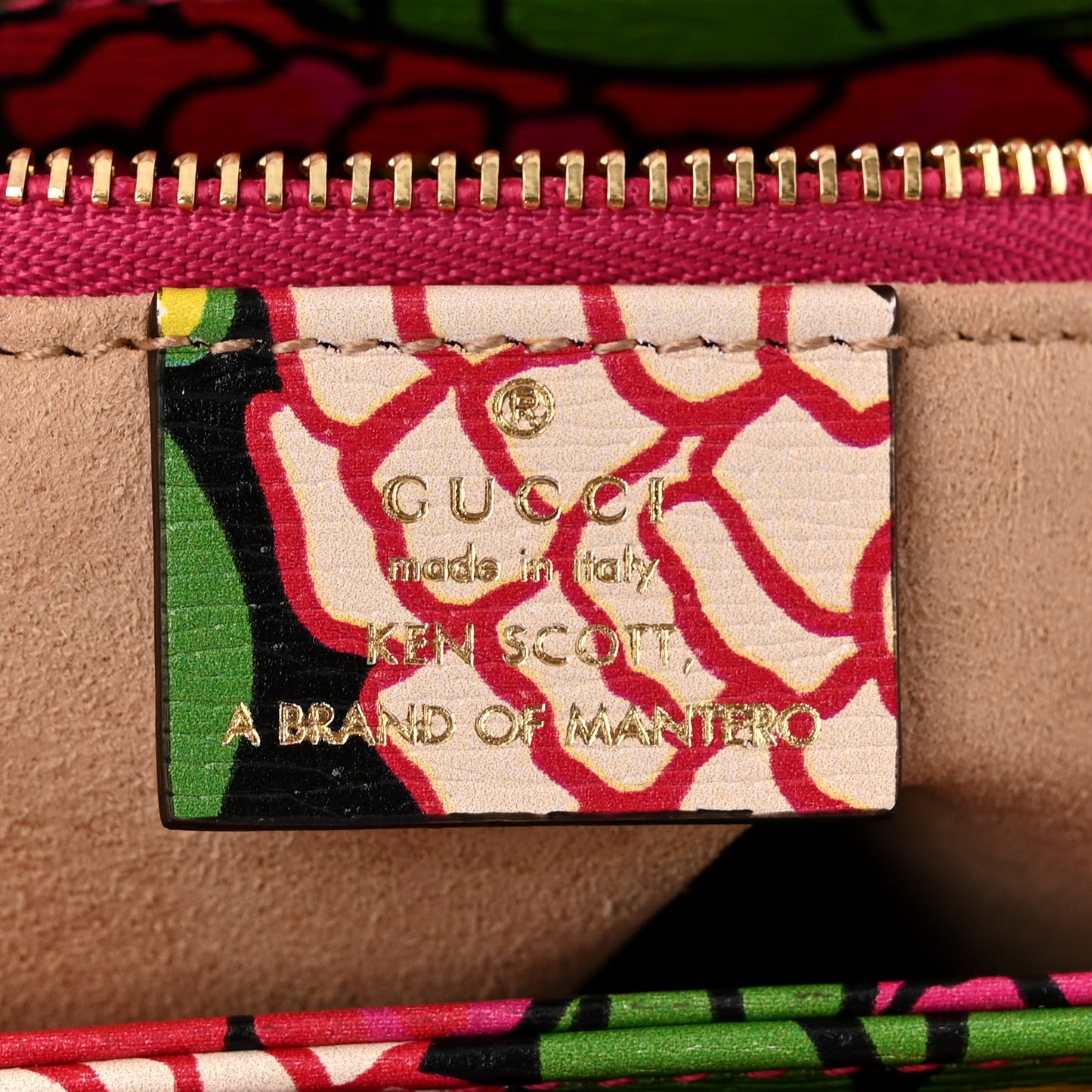X KEN SCOTT New Shangai Calfskin Pomponica Print Horsebit 1955 Shoulder Bag  Multicolor Fuxia Pompon