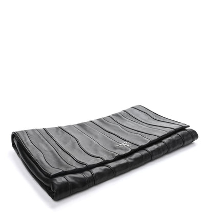Prada Nappa Pleated Clutch Black 4 of 6