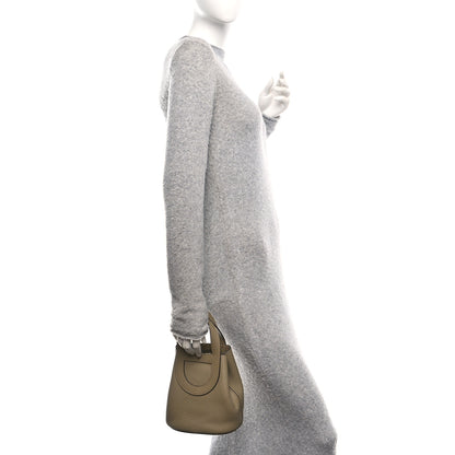 Hermes Taurillon Clemence Swift In-The-Loop 18 Bag Beige Marfa 2 of 11